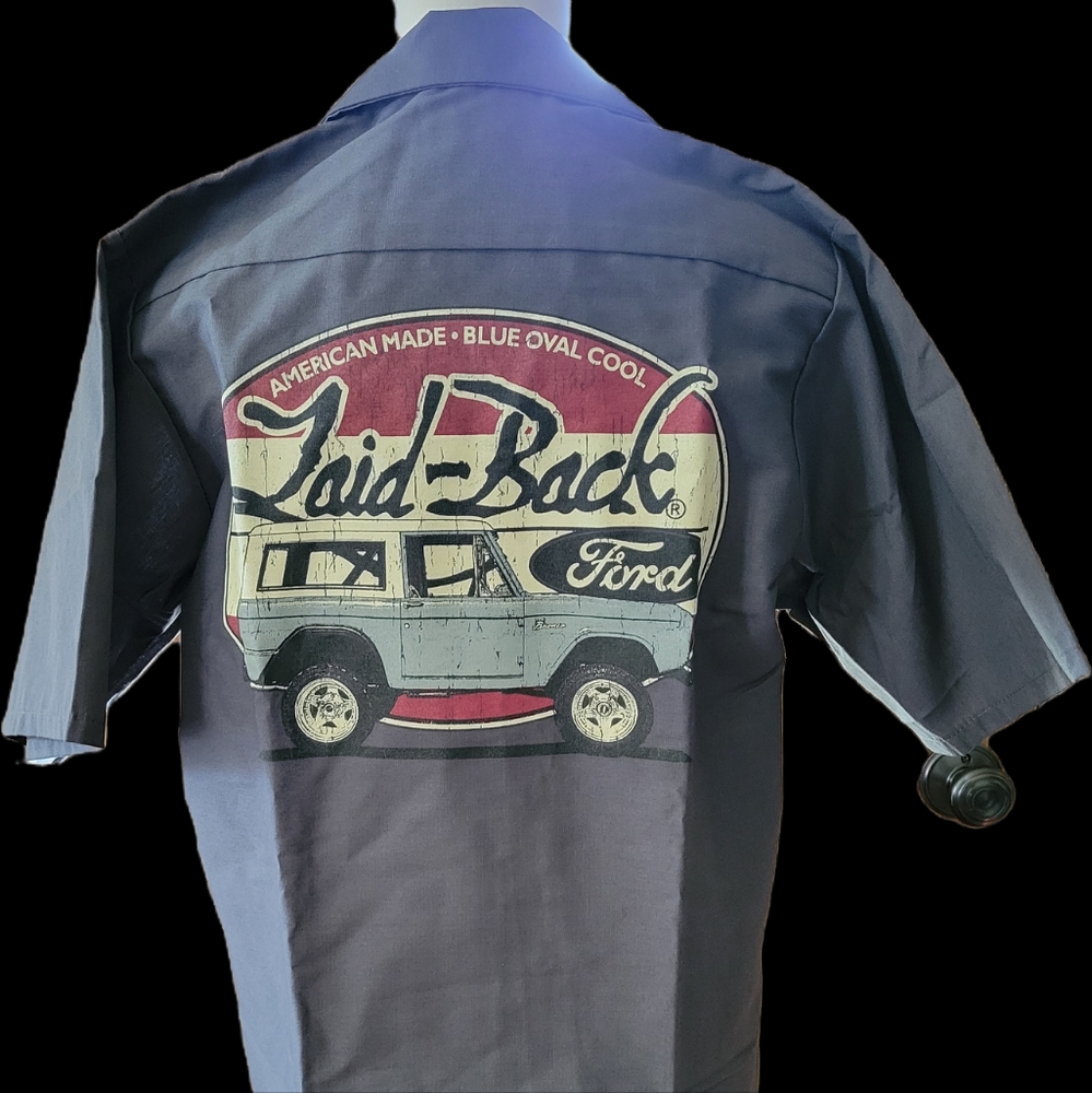 Red-Kap Ford Bronco Mechanic Garage Work Shirt